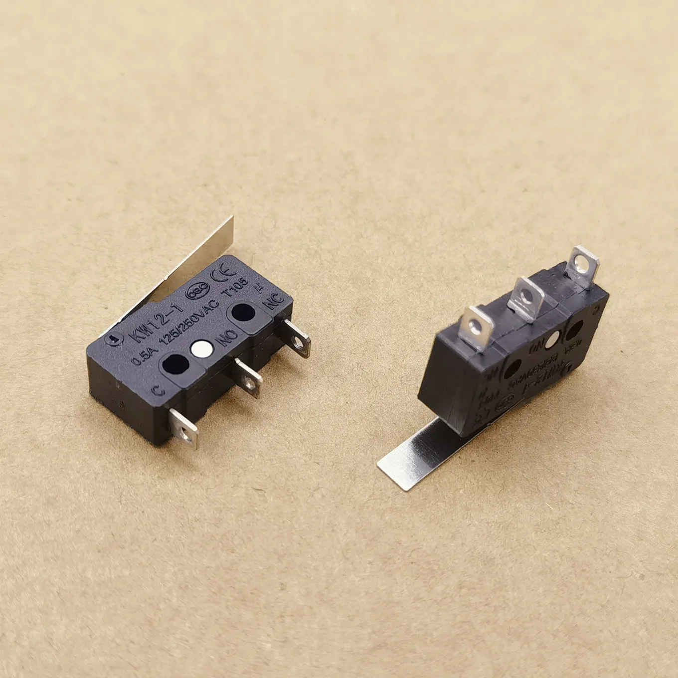Original New 100% Ultra Sensitive Small Micro Switch KW12-1 With Handle 0.5A 125/250VAC T105 25T85