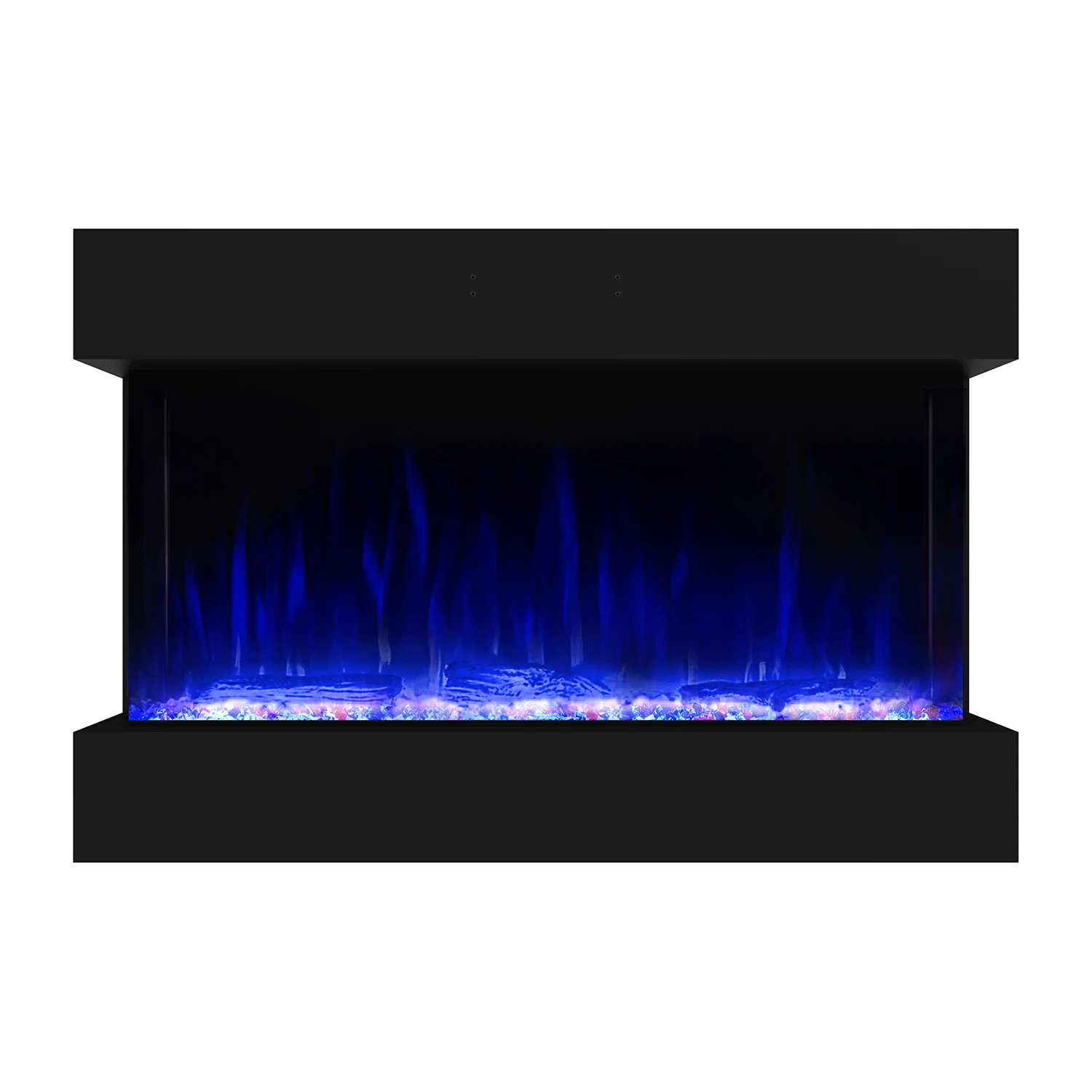 Luxstar 3 Side Media Electric Fireplace Heater 36In For Led Real Flame Effect Remote Control