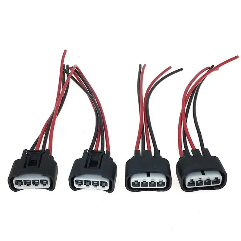 24PCS Ignition Coil Female Connector Plug Harness Pigtail 2AZFE1ZZFE For HS250H Pontiac Camry Corolla RAV4