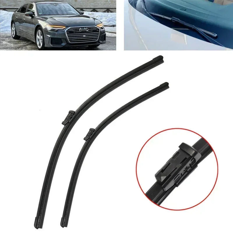 

Front Windshield Wiper Blade For AUDI A6 C8 2018-2024 4K Windscreen Window Brushes Glass Blades Car Accessories
