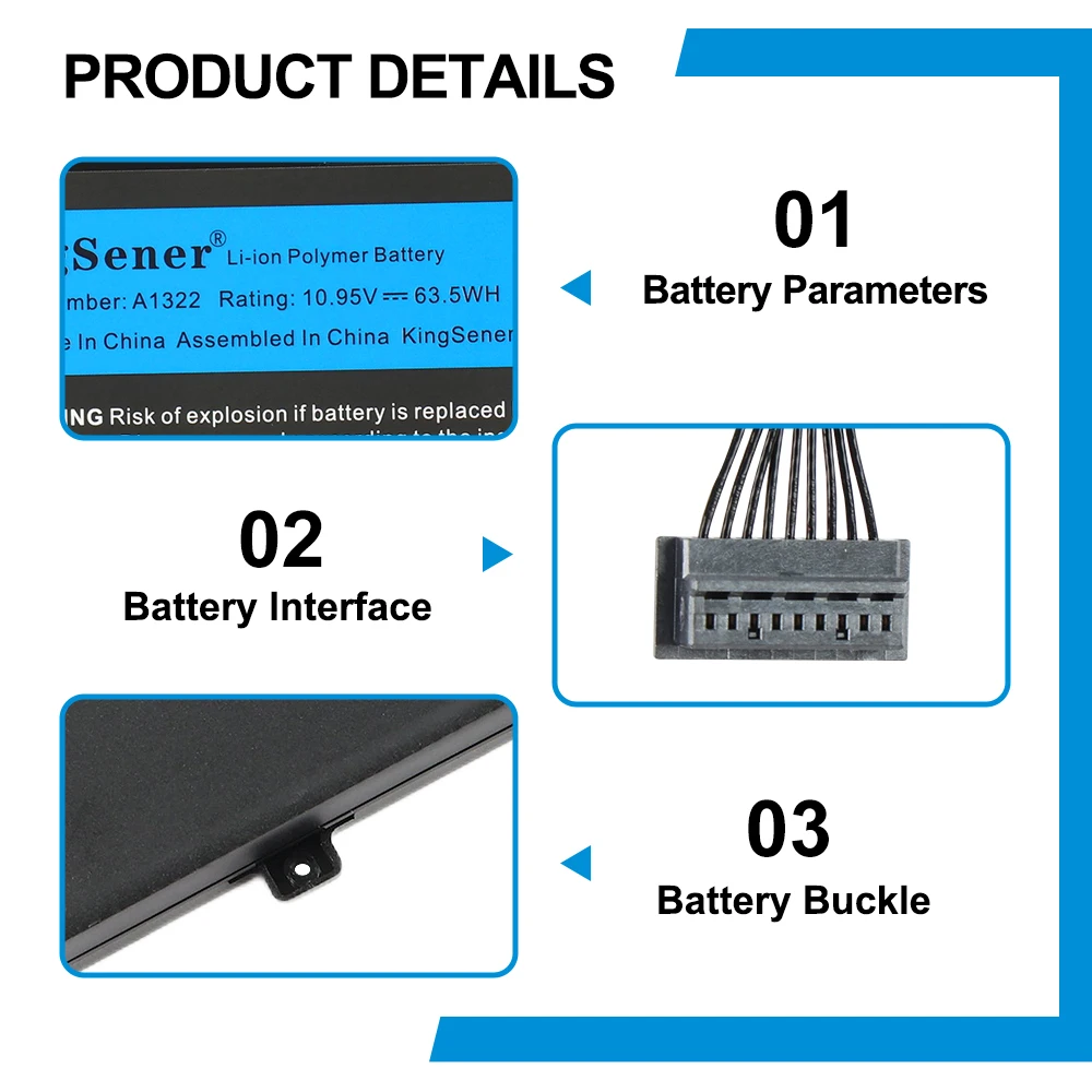 KingSener A1322 A1278 Battery For Apple MacBook Pro 13\