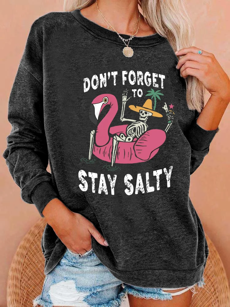 

Cartoons print washed sweatshirt, crew neck casual washed sweatshirt for winter & fall, women's clothing