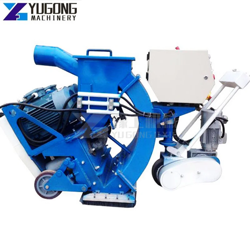 YUGONG Road Surface Shot Blasting Machine Application Bridge Defense Layer Construction