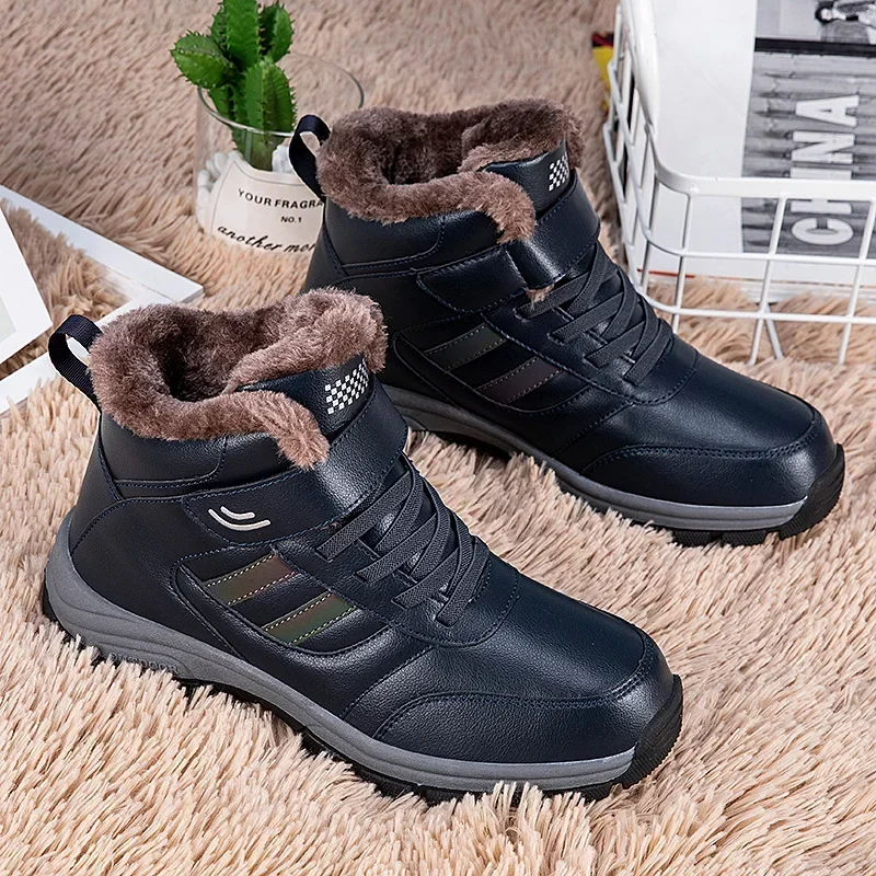 Luxury Brand Climbing Shoes for Men Plus Cotton Male Hiker Walking Mountain Sneakers Anti-slippery Adult Athletic Trekking Shoes