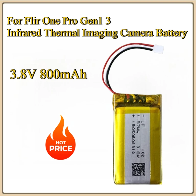 

New OnePro Replacement Battery for Flir One Pro Gen1 3 Infrared Thermal Imaging Camera Battery 3.8V 800mAh