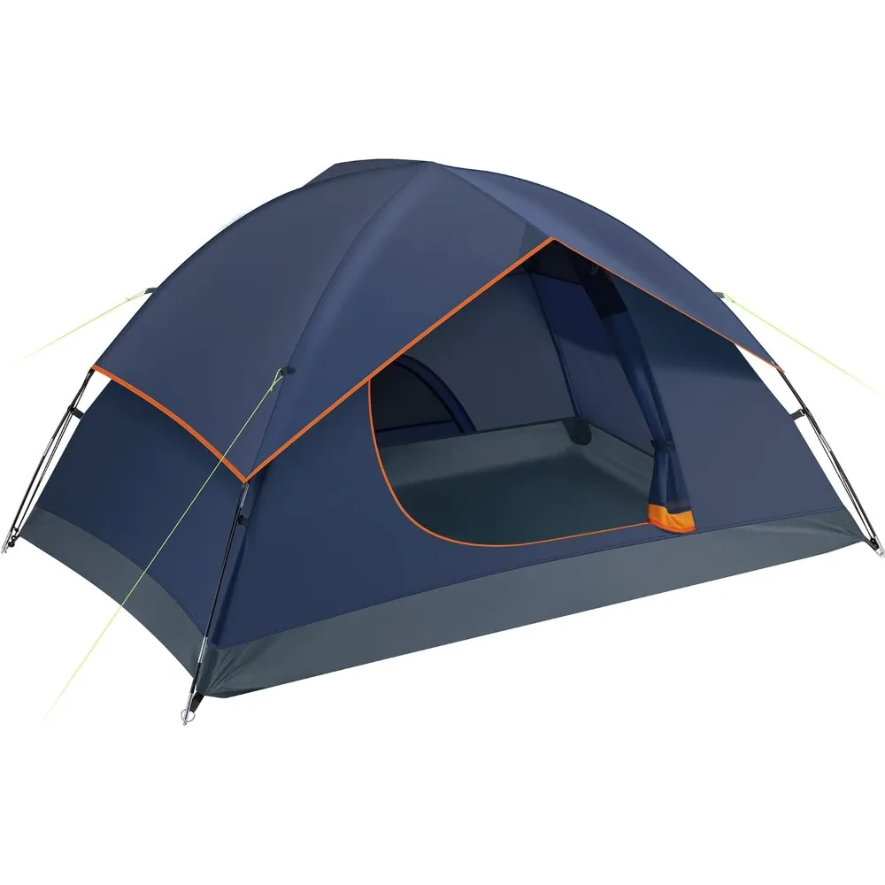 

Camping Tent, Waterproof Family Tent with Removable Rainfly and Carry Bag, Lightweight Tent with Stakes for Camping