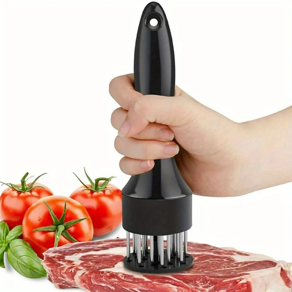 Aguja para carne suelta de acero inoxidable, ablandador de carne para el hogar, artefacto de carne de inserción rápida, martillo para carne suelta, herramientas de cocina para carne, 1 ud.