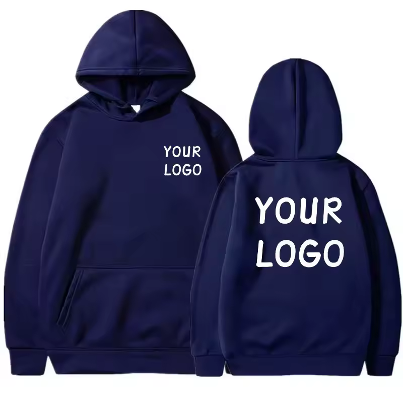 DIY Custom Your Brand LOGO  Men Women Casual Hoodie  Top Solid Color Pullover Street Personality Sweatshirt Custom Gifts - Image 14
