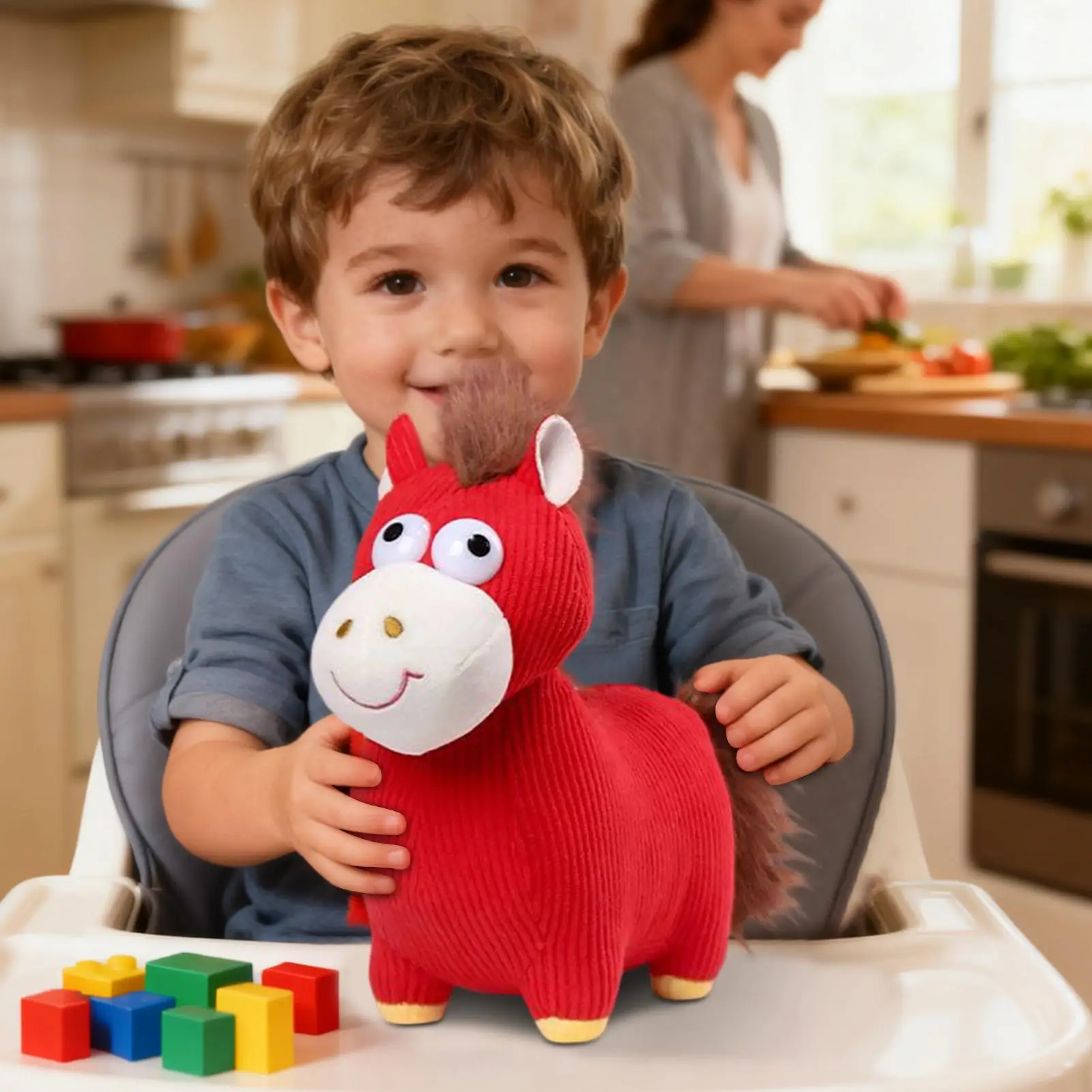 الحصان القطيفة 2026 السنة الصينية الجديدة لطيف التميمة الحصان التميمة السنة القمرية الجديدة الديكور لمهرجان الربيع عطلة حفلة الاطفال