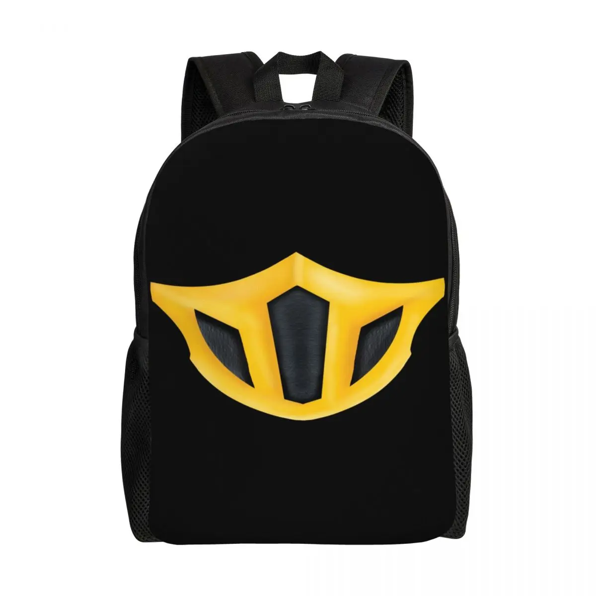 

Custom Mortal Kombat Scorpion Warrior Backpack Women Men Fashion Bookbag for School College Sub Zero MKX Liu Kang Bags