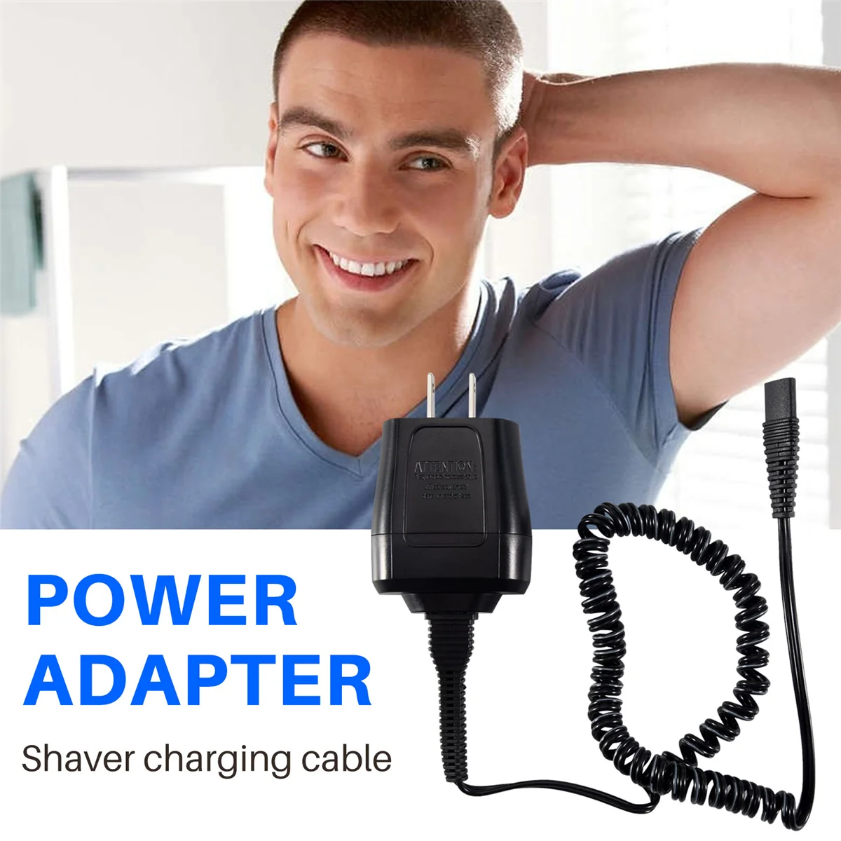 Power Cord for Braun Shaver Series 7 3 5 S3 Charger for Braun Electric Razor 190/199 Replacement 12V Adapter US Plug