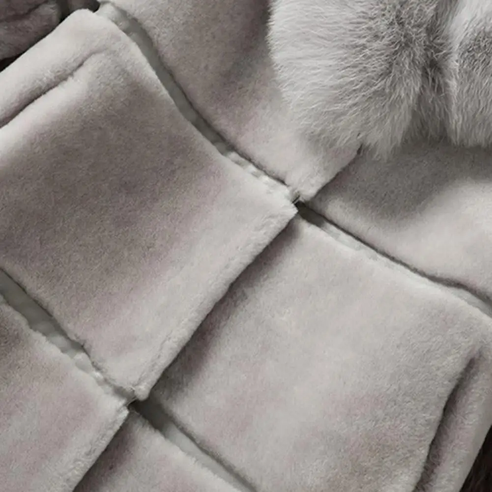 Winter New Slimming Faux Fur Coats Jackets Women Winter Fur Thick Long Jacket New Fashion Lady Fake Fox Fur Collar Outerwear