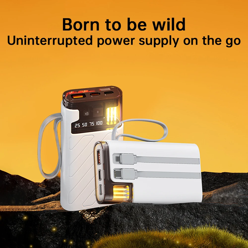 DIY Mobile Power Supply Kit 22.5W Fast Charging Welding Free Camping Light need 3 X 18650 Battery Boxes for Outdoor Use