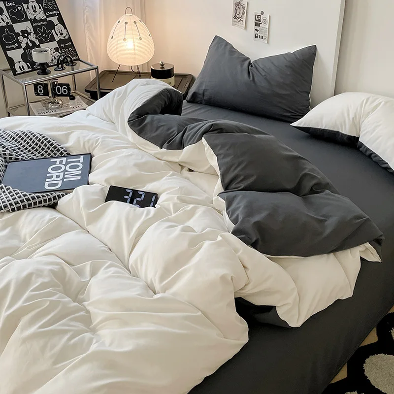 

Комплект постельного белья: пододеяльник, одеяло, простыни, наволочки (четырехкомплектный или трехкомплектный) для студенческого общежития