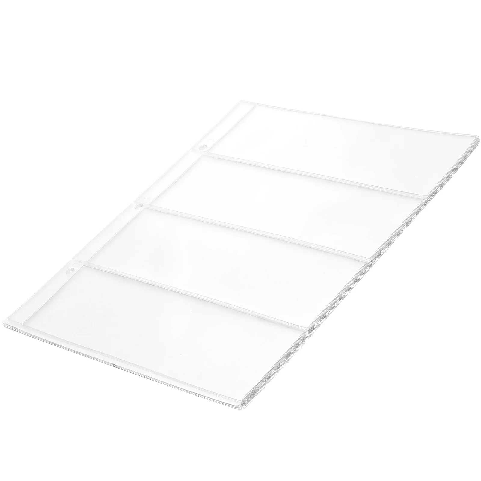 10Pcs Paper Currency Collection Book Pages PVC Material Organizer Storage Album Money Hiders Page for Cash