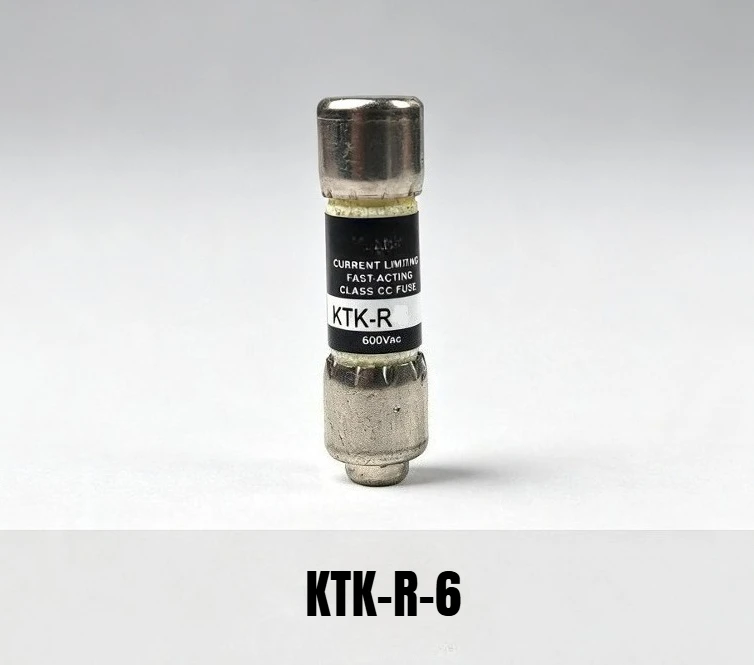 10PCS KTK-R-6 Fuse, 6A 600VAC Class CC Fast Acting Fuse, KTKR6 KTKR6A