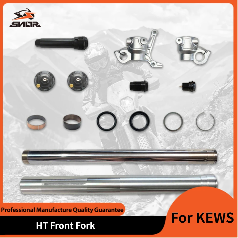 Kit de piezas de horquilla delantera de suspensión de motocicleta SNOR para KEWS Dirt Bike con accesorios de horquilla delantera HTW HT