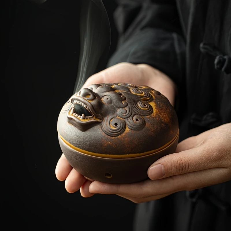Ceramic Small Incense Plate Burner Creative Personalized Design for Home Tea Ceremony Aromatherapy Decoration