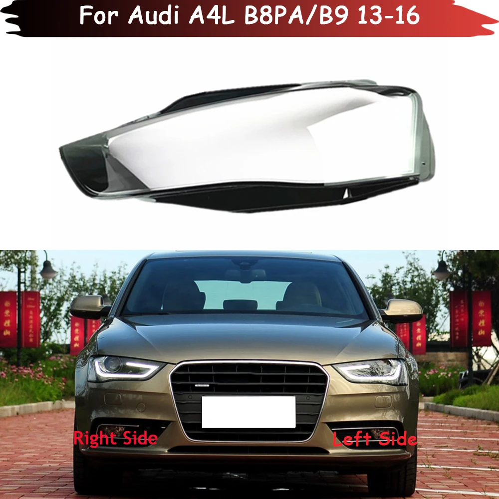 

For Audi A4L B8PA B9 2013 2014 2015 2016 Car Accessories Headlamp Shell Headlight Lens Cover Transparent Lampshade Plexiglass