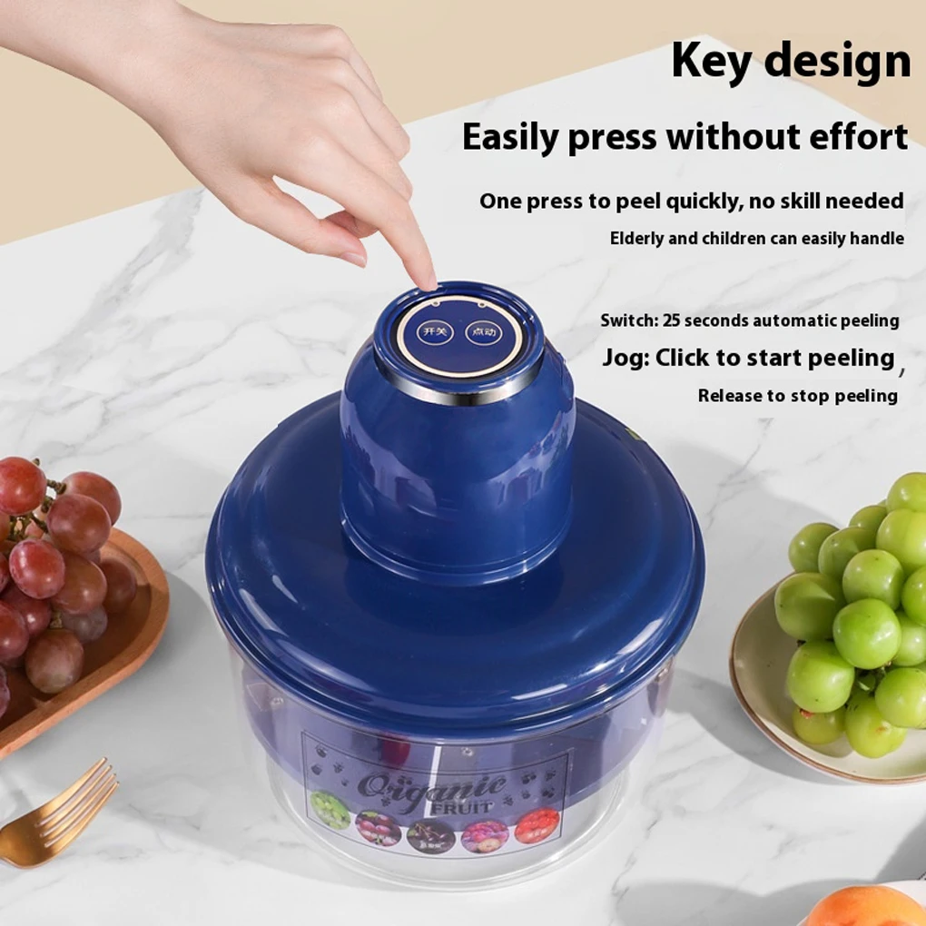Wireless Electric Grape Peeling Tool Fruit Skin Remover Tool Rechargeable Home Commercial Peeling Remover Kitchen Tool