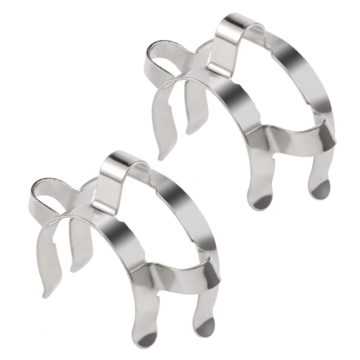Grampo de aço inoxidável para Glass Ground Joint Clamp, 24 #, 24, 29, 24, 40, Ground Joint, 2Pcs