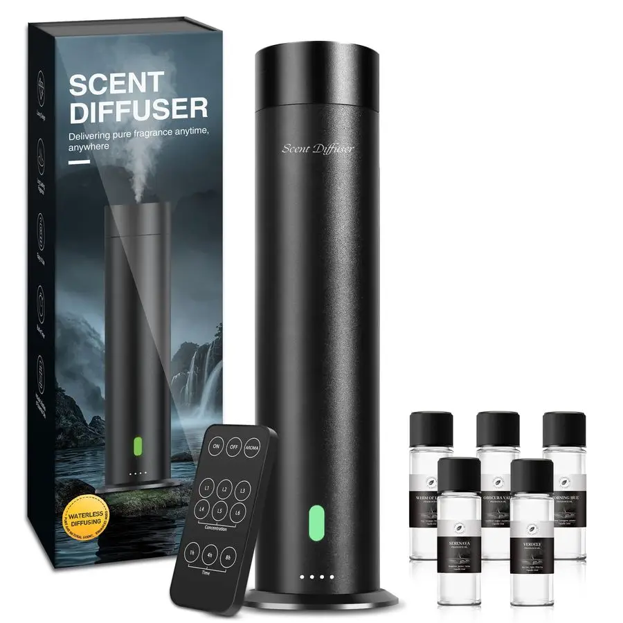 

Scent Diffuser Starter Kit 1000 Sq Ft Coverage, Hotel Scent Diffuser, Essential Oil Diffuser Large Room, Included 5 Scent Oils,