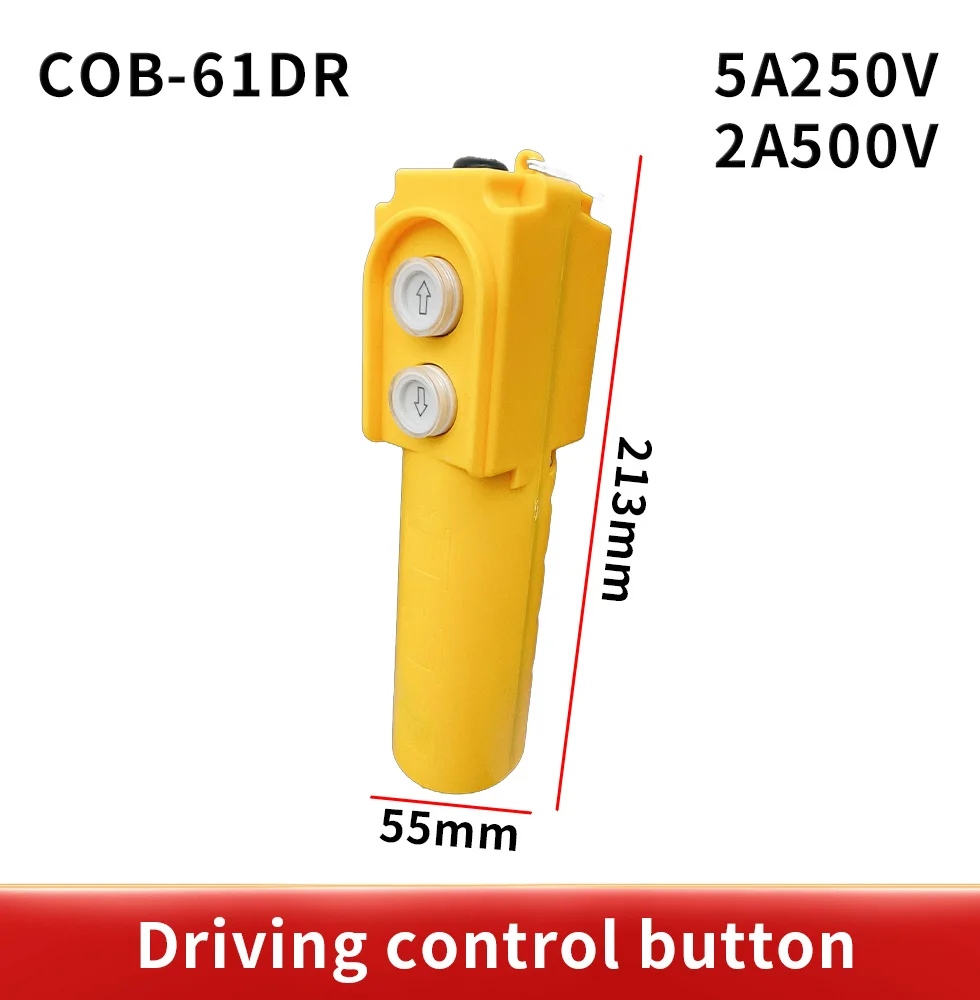 COB-61DR series direct operation rain proof crane control electric hoist up and down switch button with 30UF capacitor