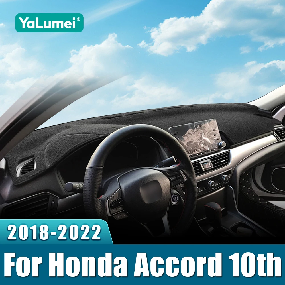 Auto-Armaturenbrett-Abdeckung für Honda Accord 10. 2018 2019 2020 2021 2022, Instrumenten-Schreibtisch, Sonnenschutz-Matte, rutschfestes Pad-Zubehör