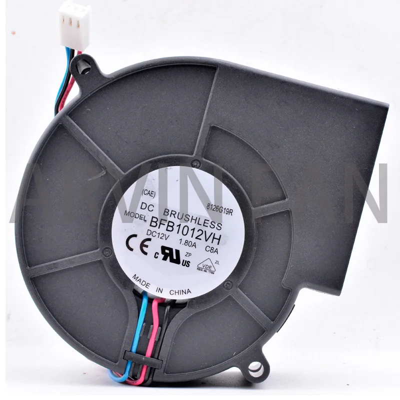 

Brand New Original BFB1012VH 97x94x33mm 9733 DC12V 1.80A Large Air Volume Grill Centrifugal Turbine Blower Cooling Fan