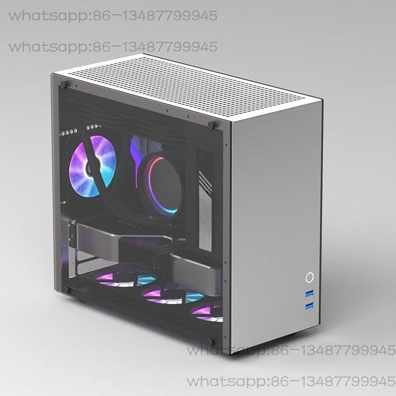 M8 MATX main board ATX power supply 240 water cooling 120 water cooling, aluminum alloy side through the chassis