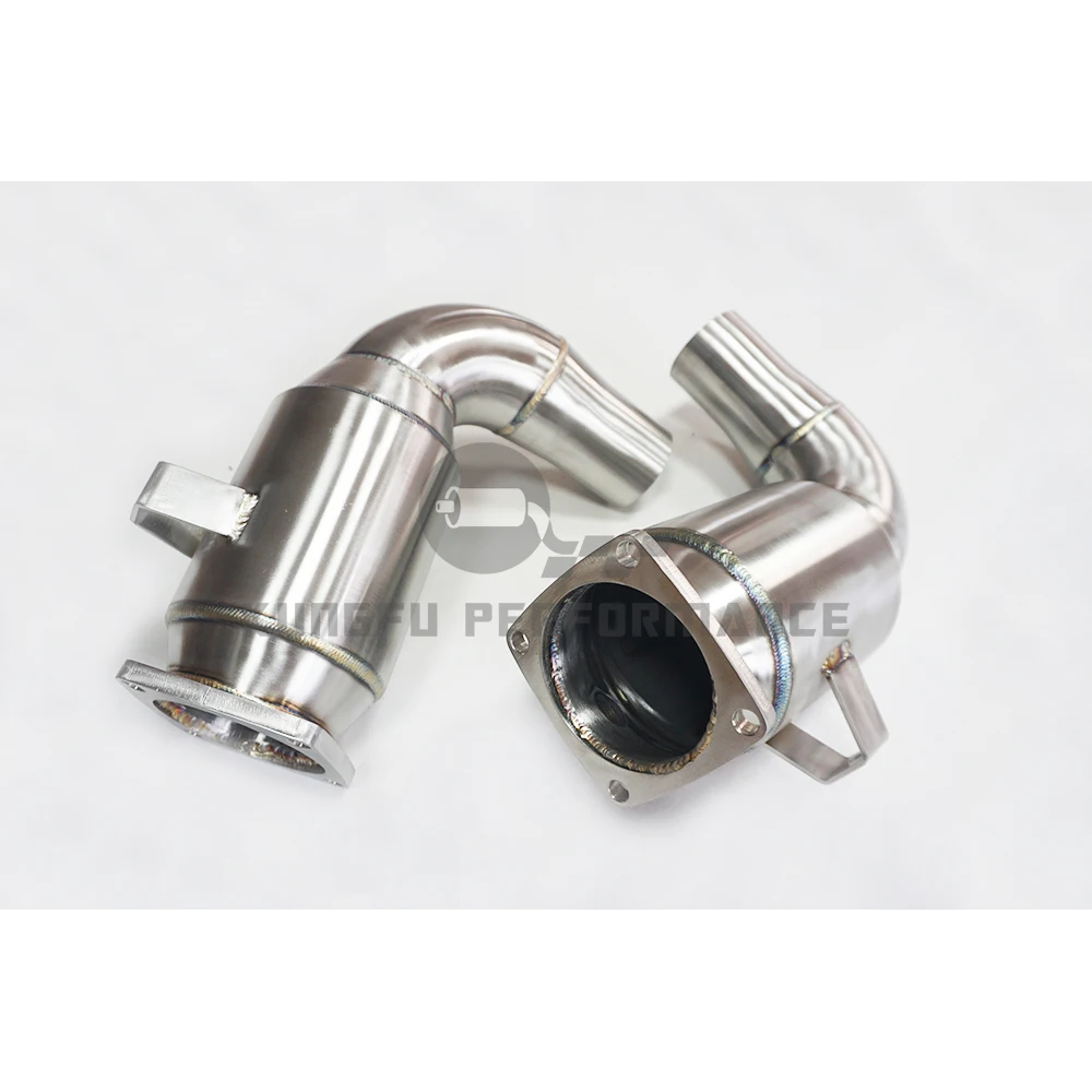 KUNGFU PERFORMANCE SS304 2016-2017 Porsche 911 Carrera 991.2 3.0T Catless Downpipes