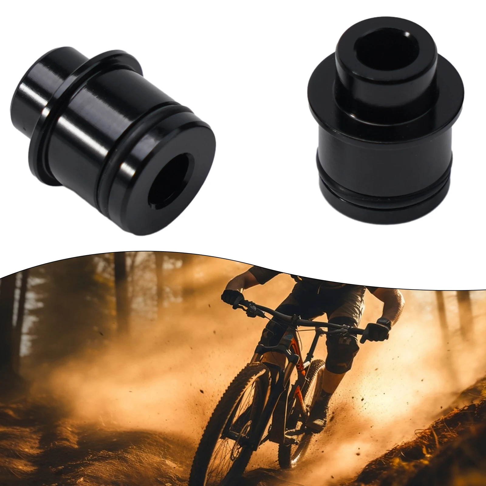 12/15mm To 9mm Thru Axle Quick Release/QR Hub Conversion Adapter  Aluminum Alloy For Regular Quick Release Fork