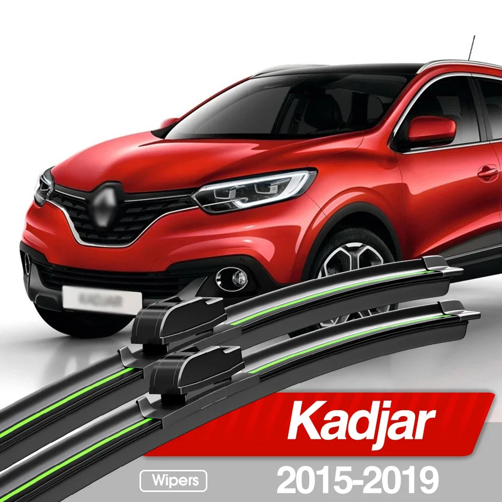 

For Renault Kadjar 2015-2019 Front Windshield Wiper Blades 2pcs Windscreen Window Accessories 2016 2017 2018