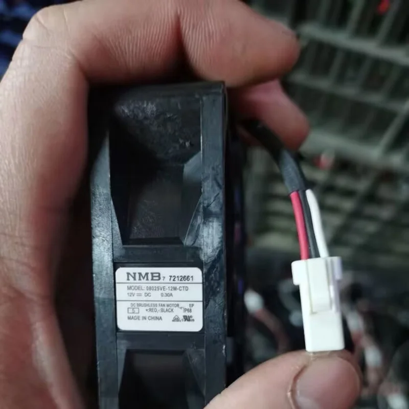 

M New NMB 08025VE-12M-CTD DC12V 0.3A 3-Wire Cooling Fan#QW