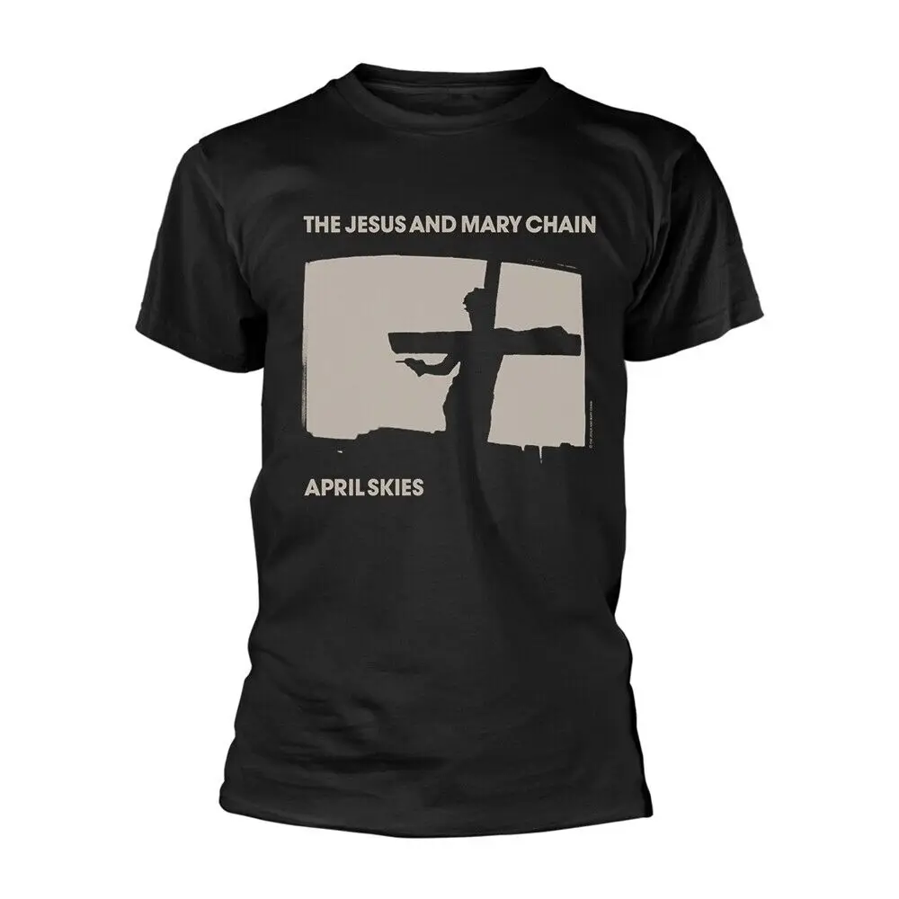 AND MARY CHAIN, THE - APRIL SKIES BLACK T-Shirt Medium  High Quality 100%Cotton Short Sleeve