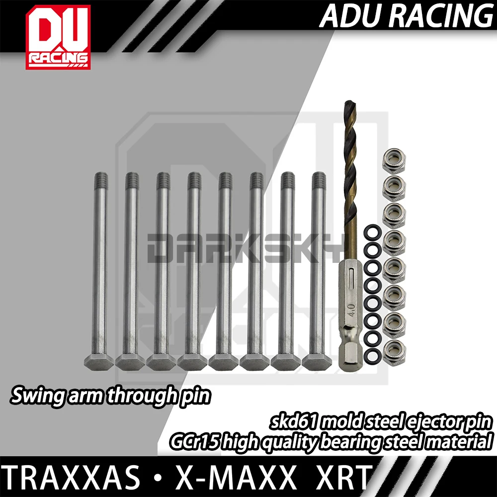 Rc Auto Onderdelen Bovenste En Onderste Swing Arm Door Pin Gehard Sterven Staal Uitwerper Materiaal Voor TRAXXAS 1/5 8S XRT