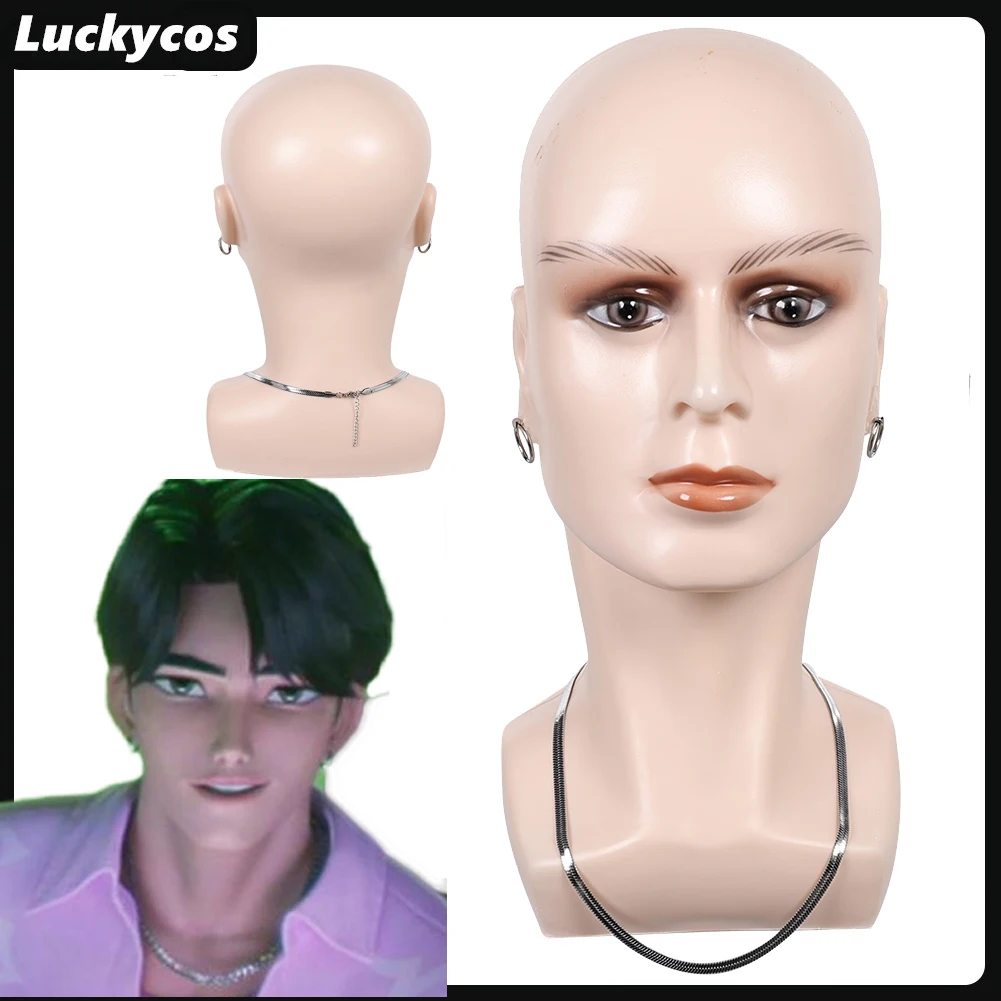 

Ожерелье Jinu для взрослых и мужчин, серьги Saja для мальчиков, демон, аниме, охотники, ролевая игра, Kpop, галстуки, реквизит, наряды, костюм, аксессуары для косплея