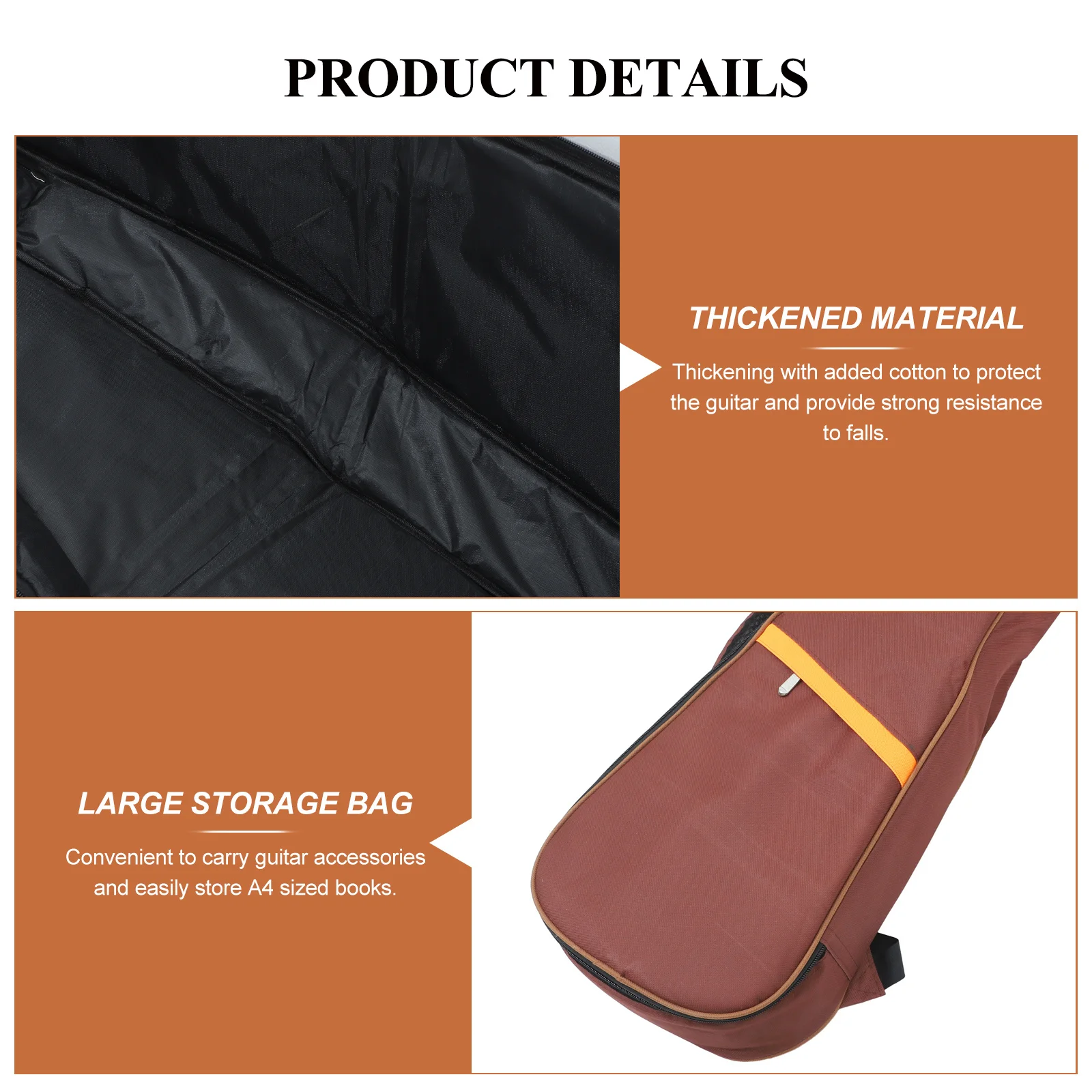 

26 Inch Thickened Oxford Cloth Ukulele Case Lightweight Durable Carrying Bag for Ukulele Protection and Storage of Accessories