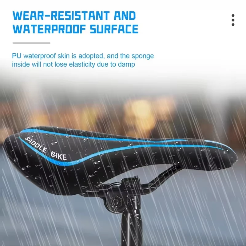 Bicycle Saddle MTB Mountain Road Bike Seat Hollow Gel Comfortable Cycling Cushion Exercise Bike Saddle for Men and Women view 5