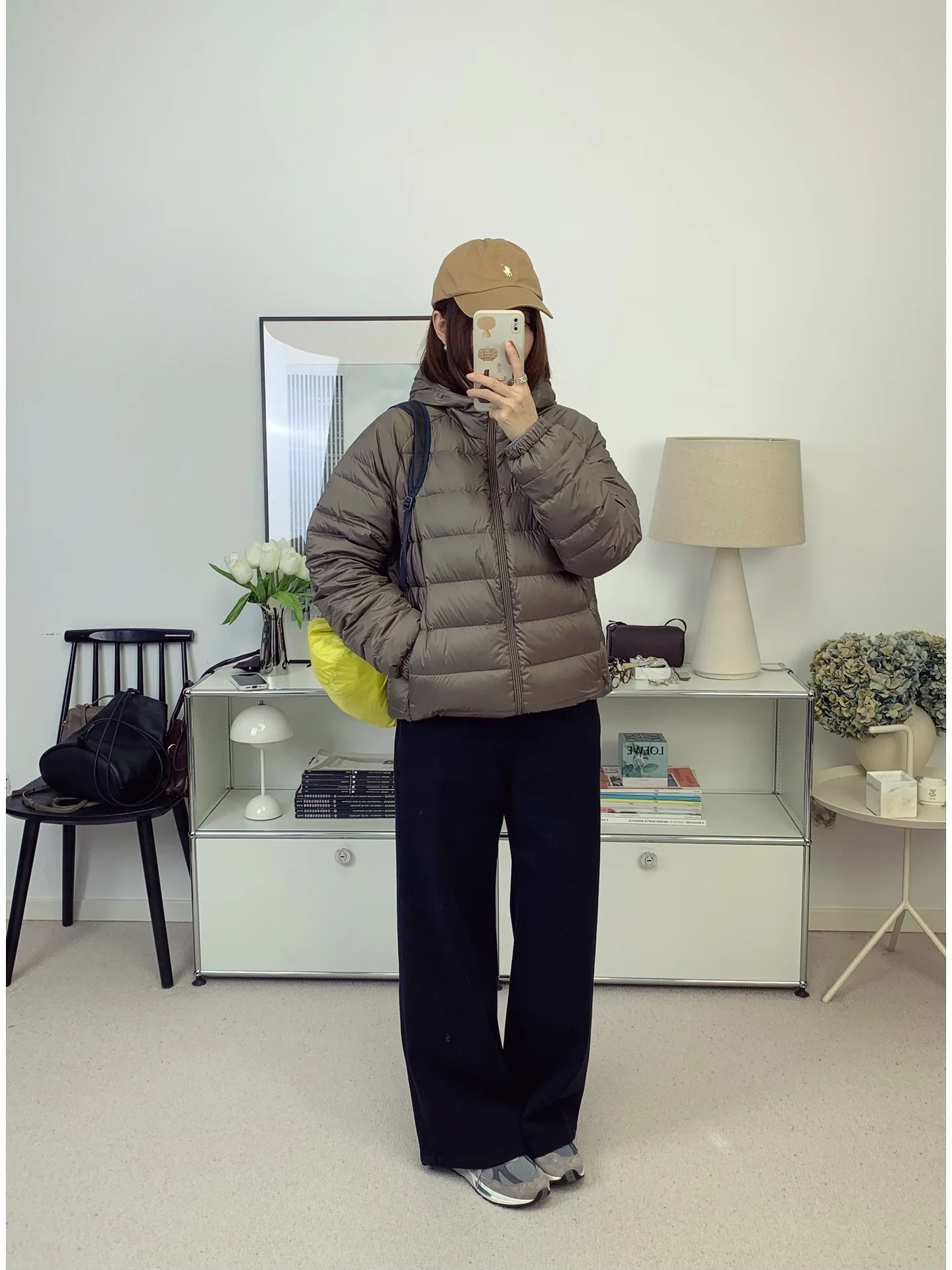 

Fly Members Lightweight Hooded White Du down Vest Autumn Winter New Sle Casual Loose Fit Polyester Fiber Coat for Couples