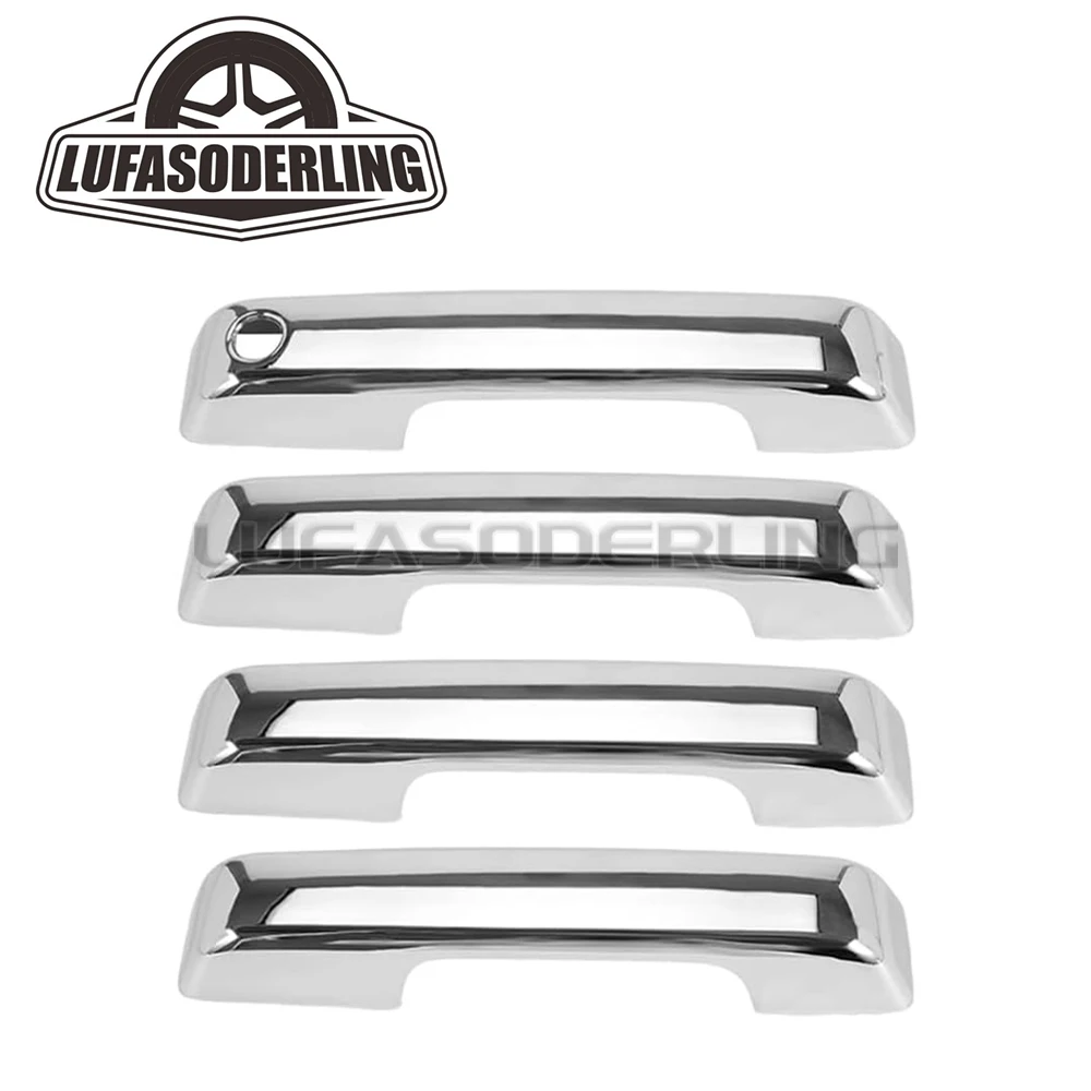 

4 шт. чехлы на внешние дверные ручки для Ford F150 2021-2025 и Super Duty F250 F350 F450 F550, черные защитные накладки из АБС-пластика