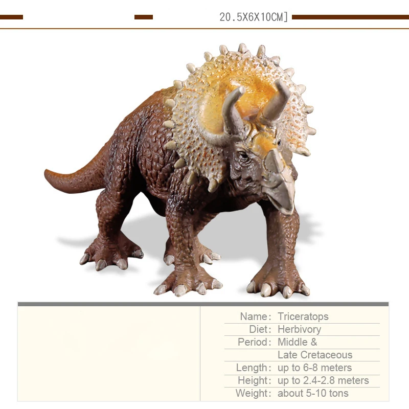 Fun Kids Jurassic Animal Models Simulation Static Plastic Dinosaur Decorative Ornaments Children Toys Triceratops Stegosaurus