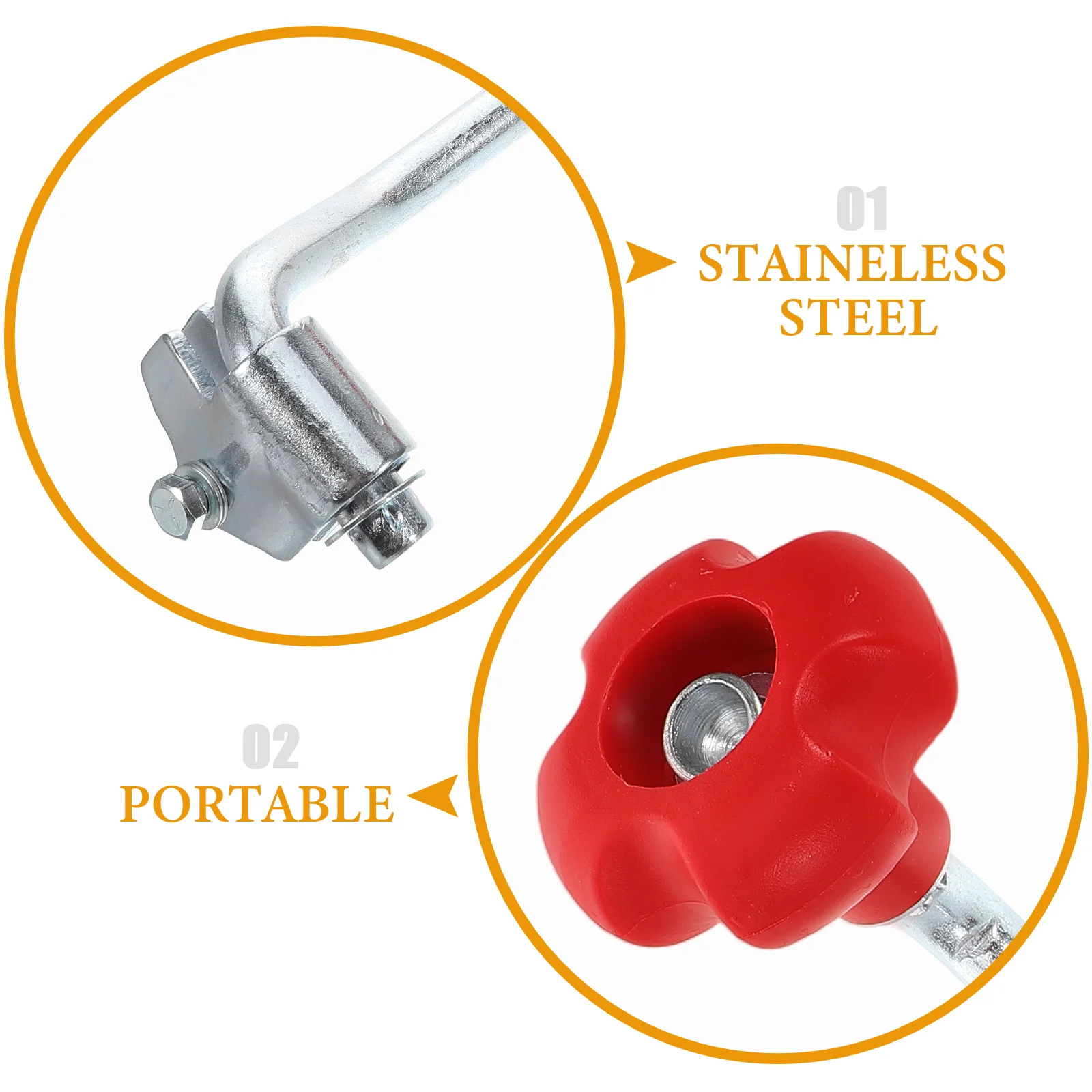 Trailer Jack Handle Replacement Compact Design for Car Maintenance Transport Universal Lifting Tool Crank Handle