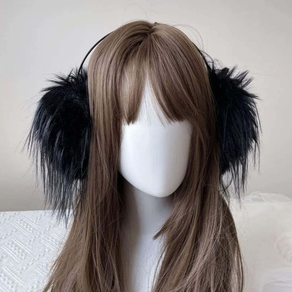 

Модные пушистые длинные теплые наушники, мягкие сохраняющие тепло, зимние теплые наушники, утолщенные защитные наушники для мужчин