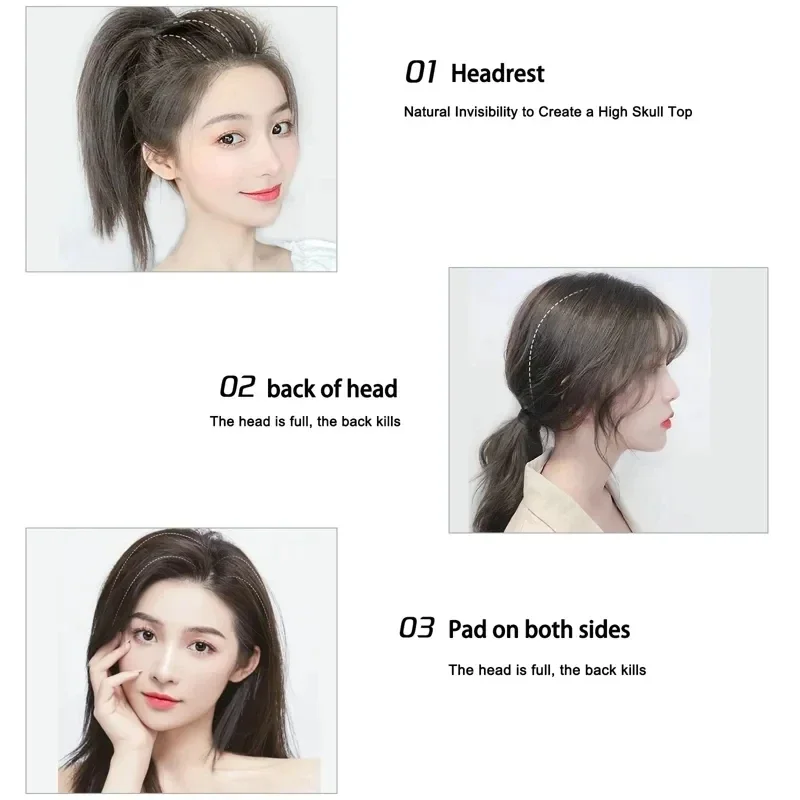 Invisible Fluffy Hair Pad Sponge Clip Puff Hair Head Cushion Bun Bump It Up Volume Hair Base for Women Girls Hair Accessory 1pcs