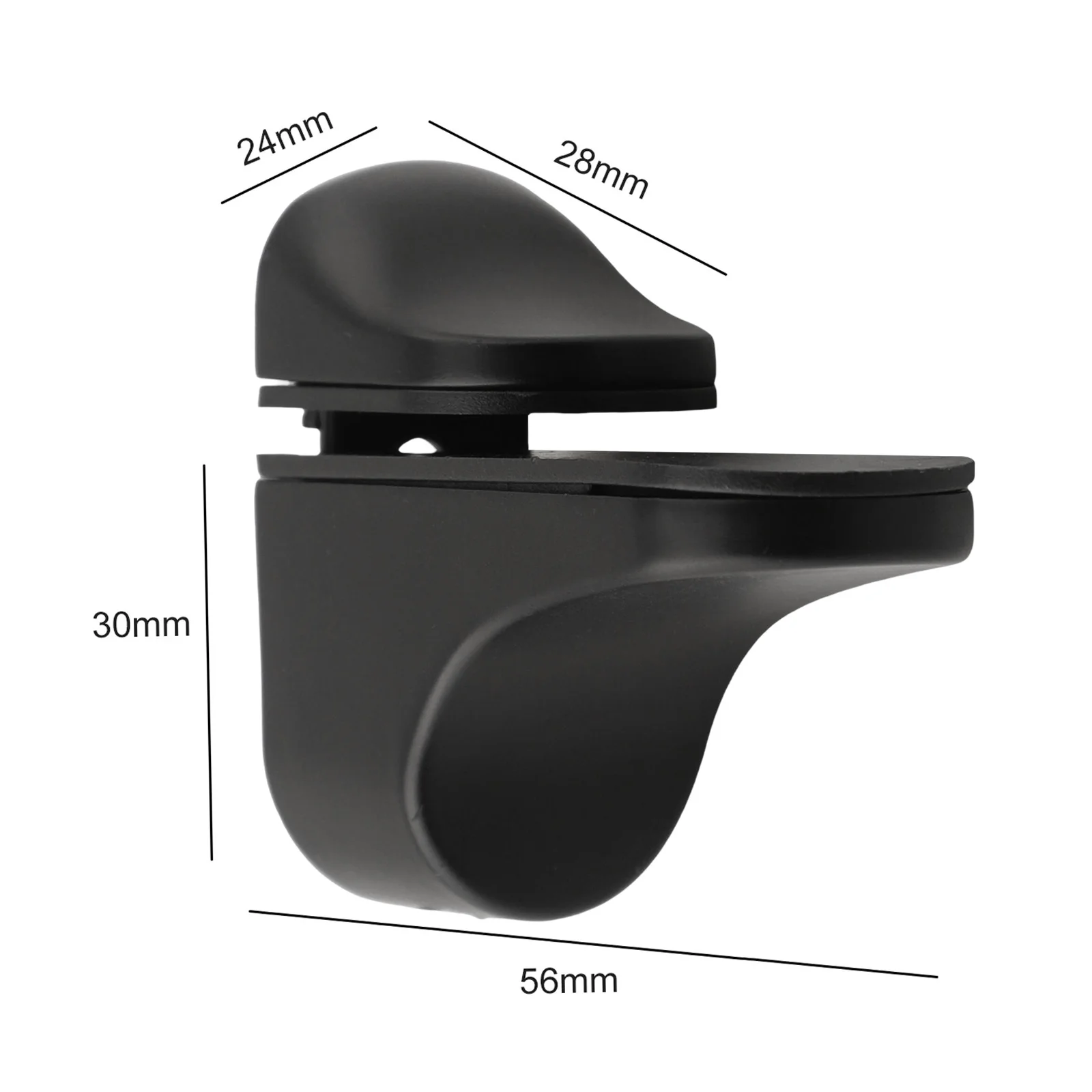 Furniture Setups Adjustable Shelf Support Polished Chrome Bracket High-quality Zinc Alloy For 3mm-22mm Thick Glass