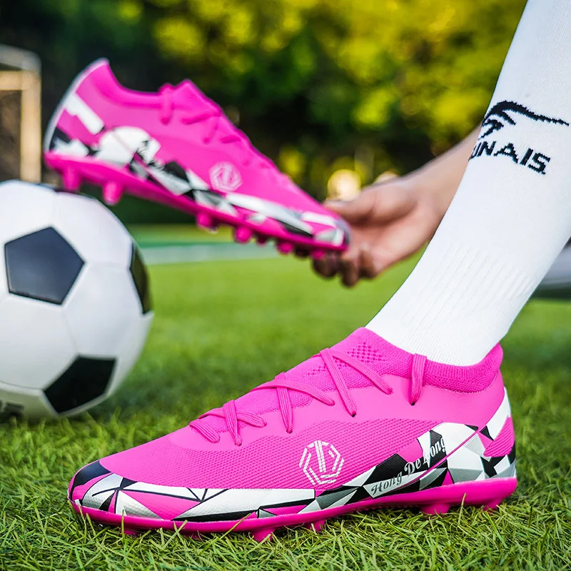 New Men's Soccer Cleats  Indoor Shoes Unisex Baseball Turf Shoe Youth Rugby Adult Football Boots FG Training Sneakers