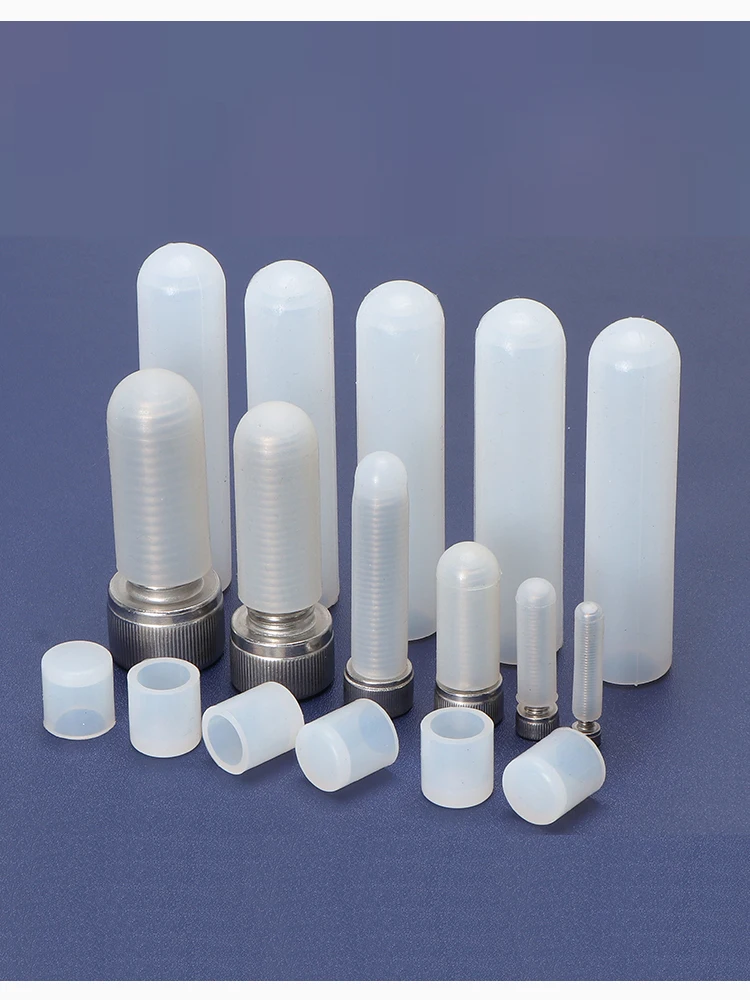 High temperature resistant silicone protective sleeve screw anti-collision pipe sleeve thread universal sleeve rubber dust cap