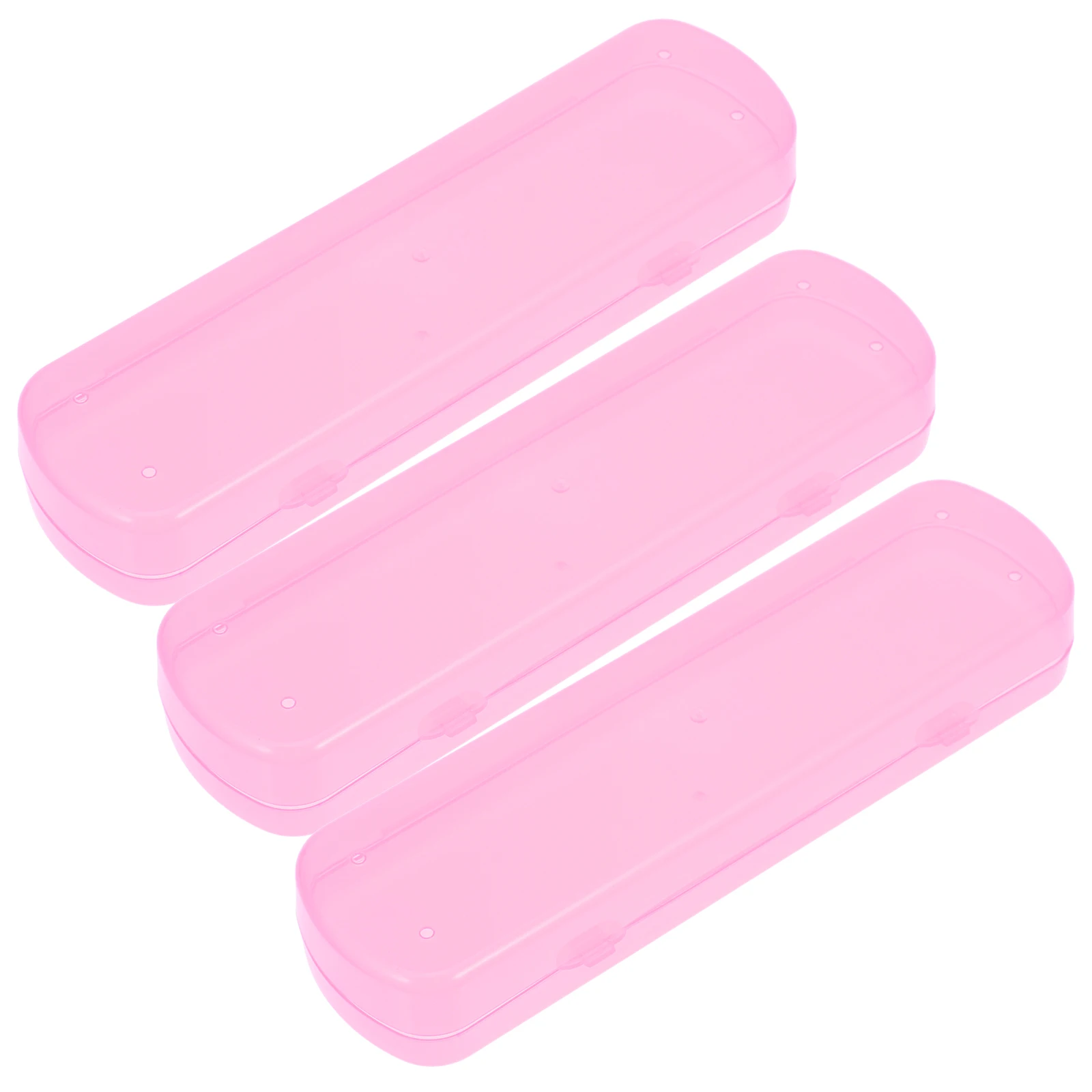 

3 Pcs Box Travel Holder Toothbrush Case Large Size Leak Proof Plastic Toothpaste Case PP Material Storage Container
