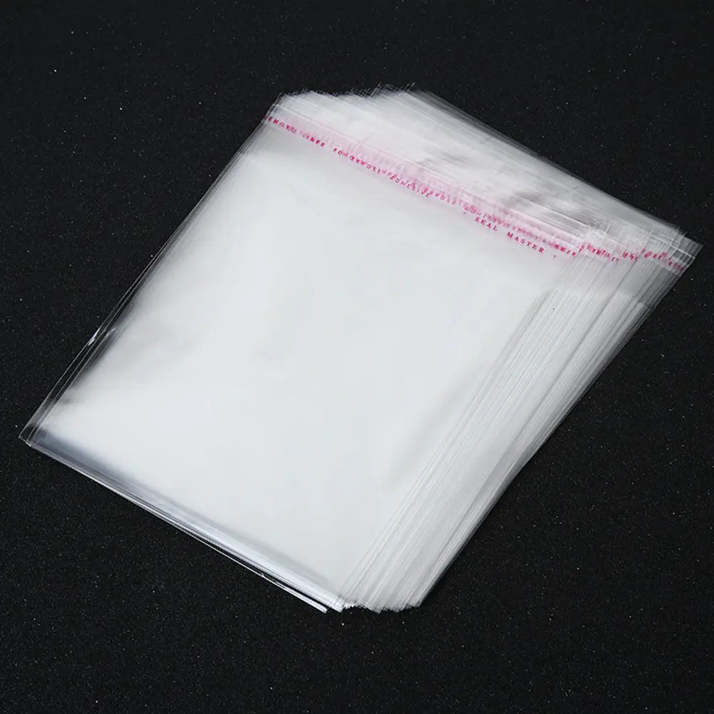 

100Pcs 12x18cm Clear Cellophane Cello Seal Plastic OPP Bags Card Display Self Adhesive Peel